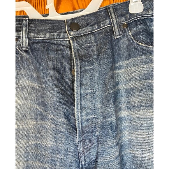 John Elliott The Cast 2 Jeans Mens 38x30 Distressed Jeans Made in Japan Knee B3 - Picture 7 of 12